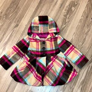 Urban Republic A-line plaid toddler girls coat